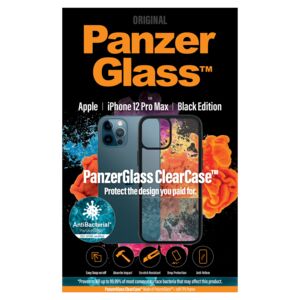 CASE TPU IPHONE 12PRO MAX 6.7" BLK/CLEAR